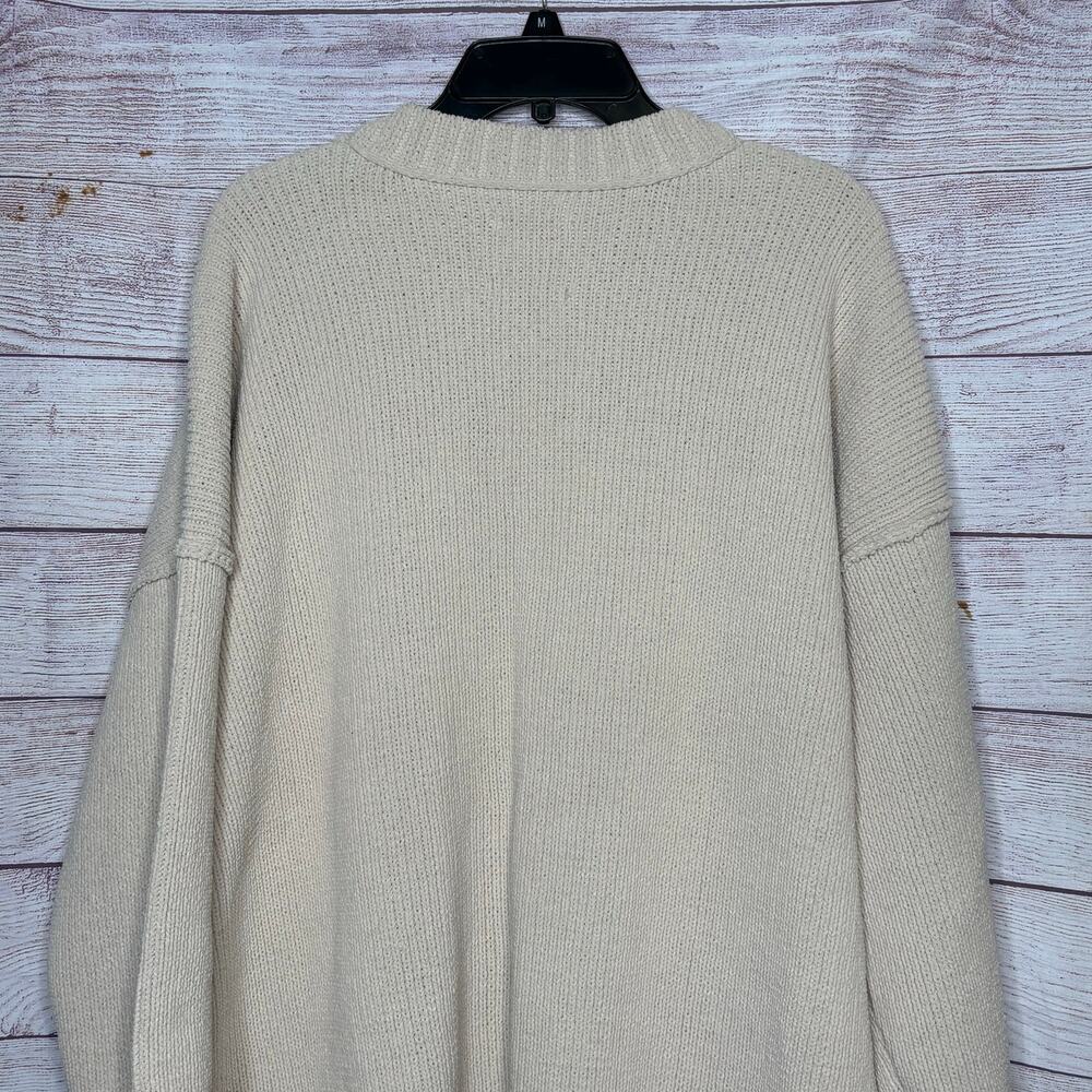 Abercrombie & Fitch Oatmeal Chunky Grandpa Cozy Button Cardigan Sweater New XL - Picture 4 of 9